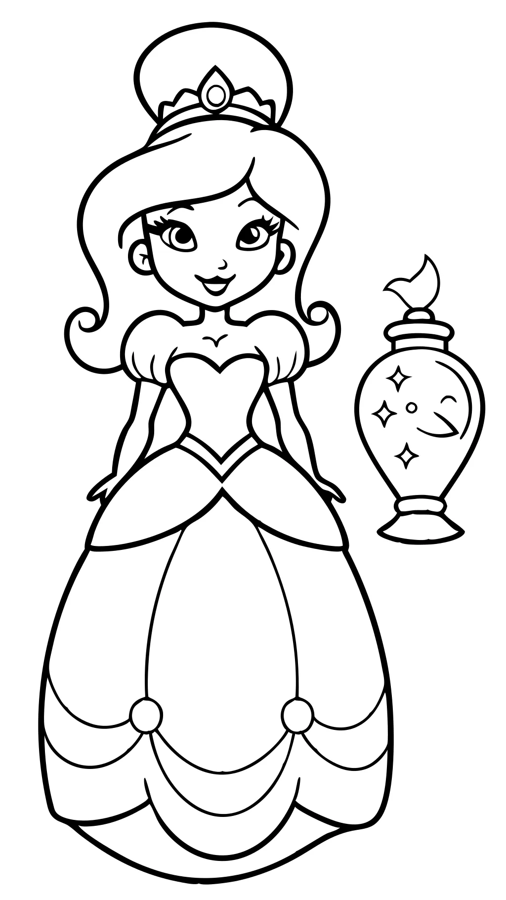 coloring pages of all the disney princesses